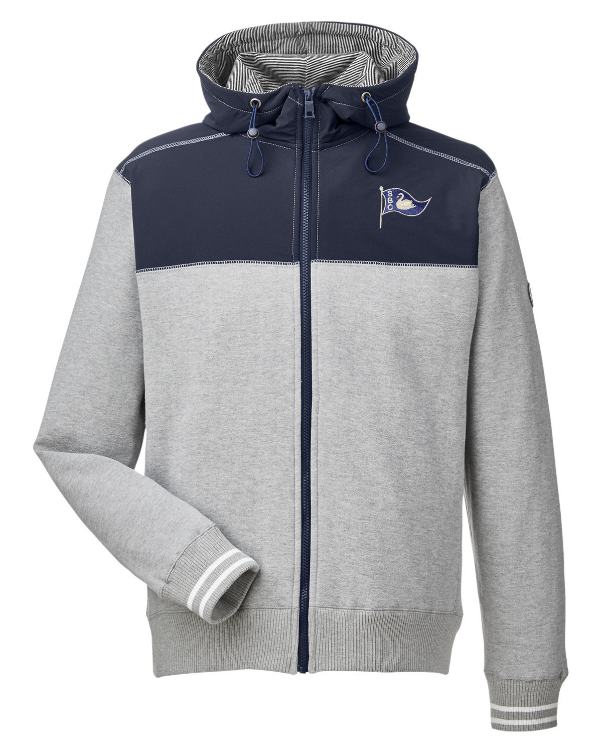 Nautica Men's 2-tone Jacket with Swan embroidered burgee