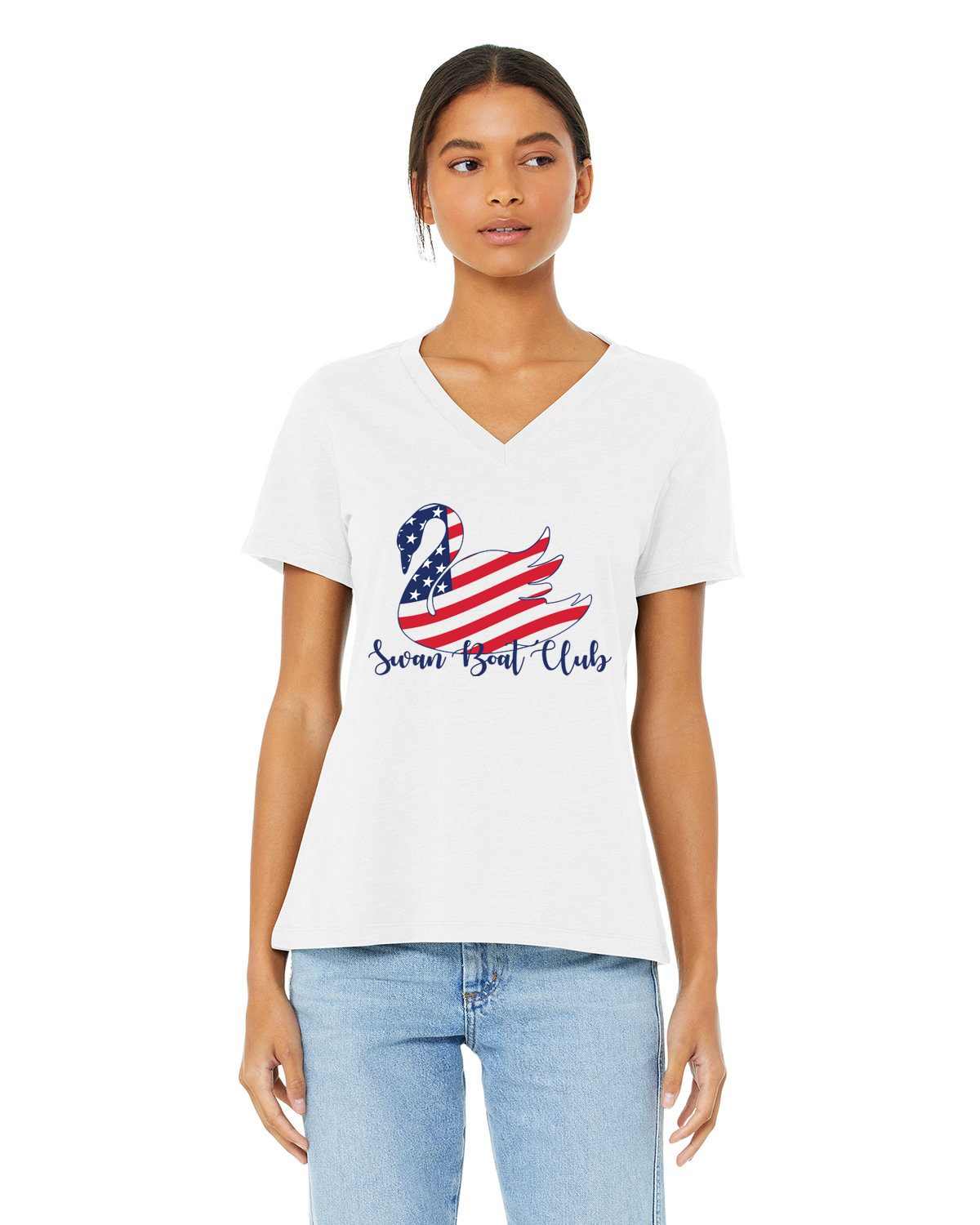 American Flag Swan Pick your Apparel