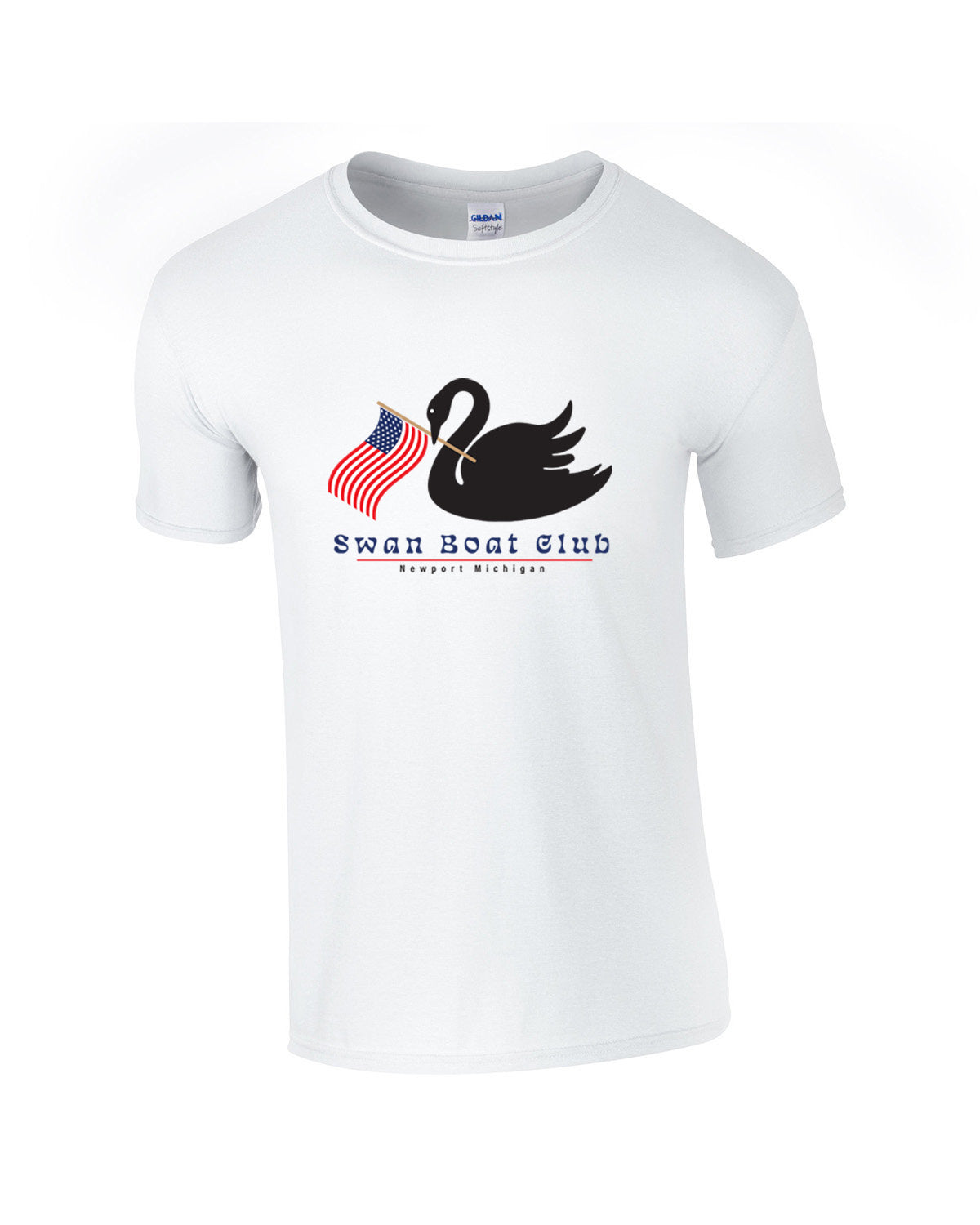 Swan Waving an American Flag - Pick your Apparel
