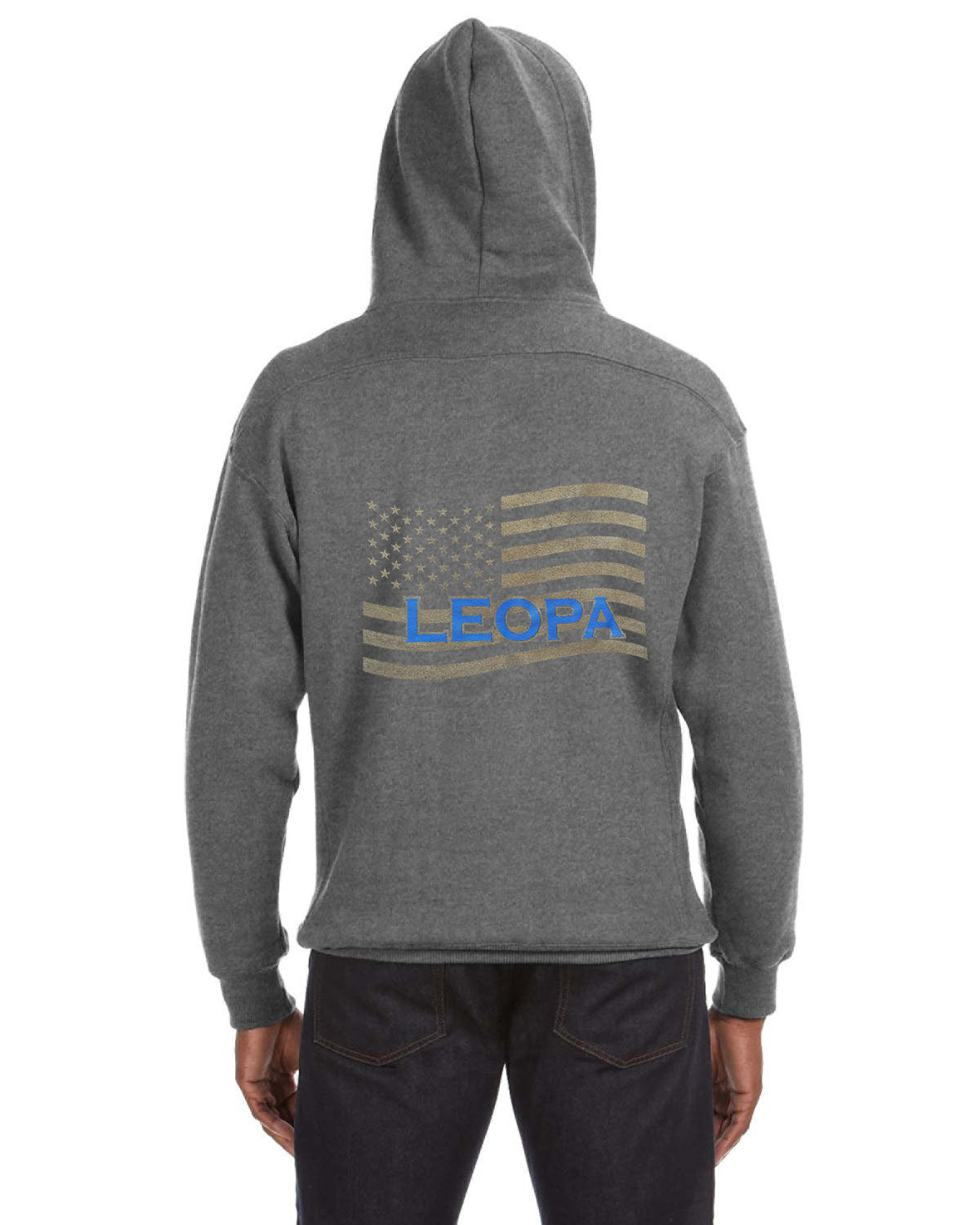 LEOPA Hockey Hoodies with American Flag