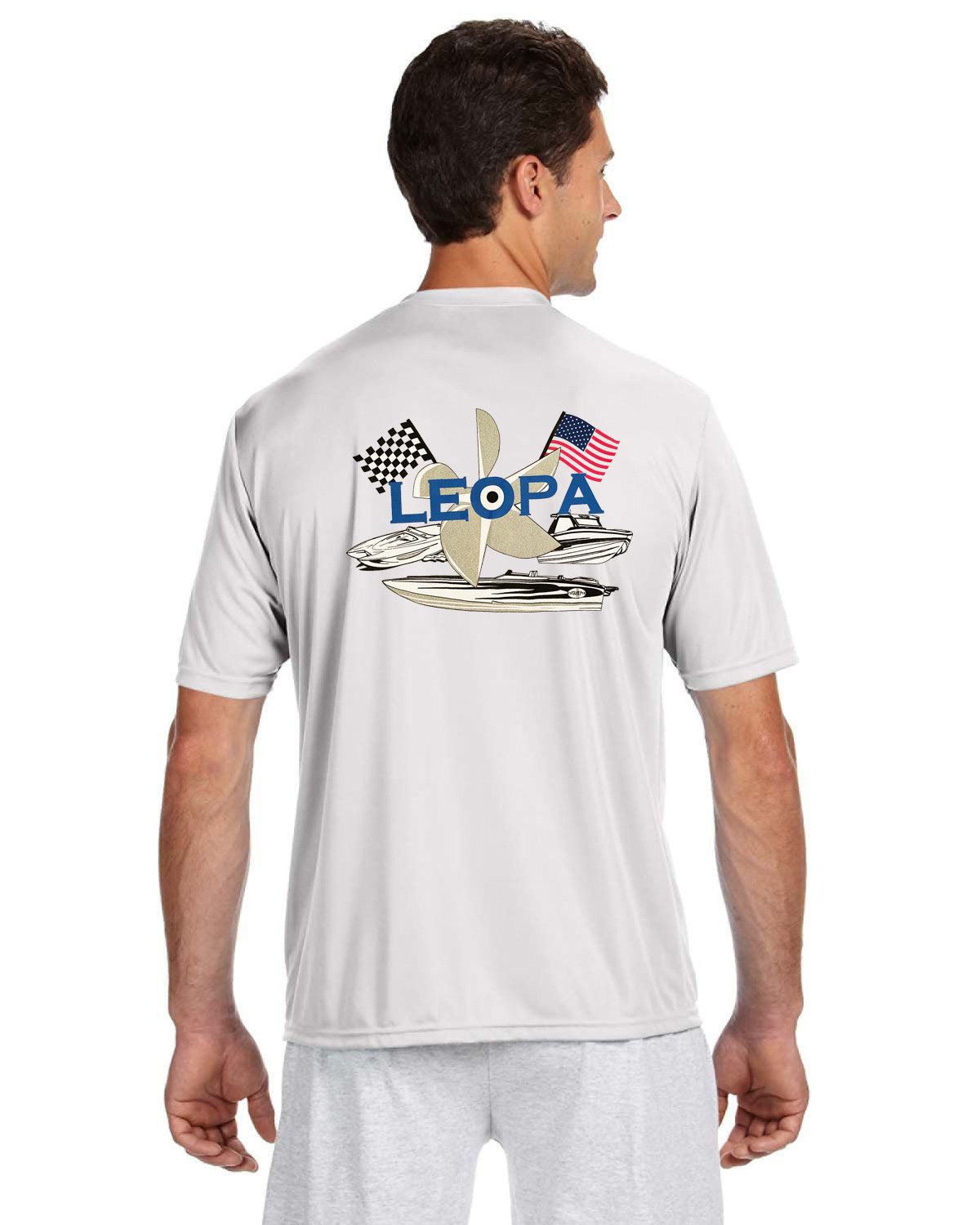 LEOPA boats design mens A4 tees