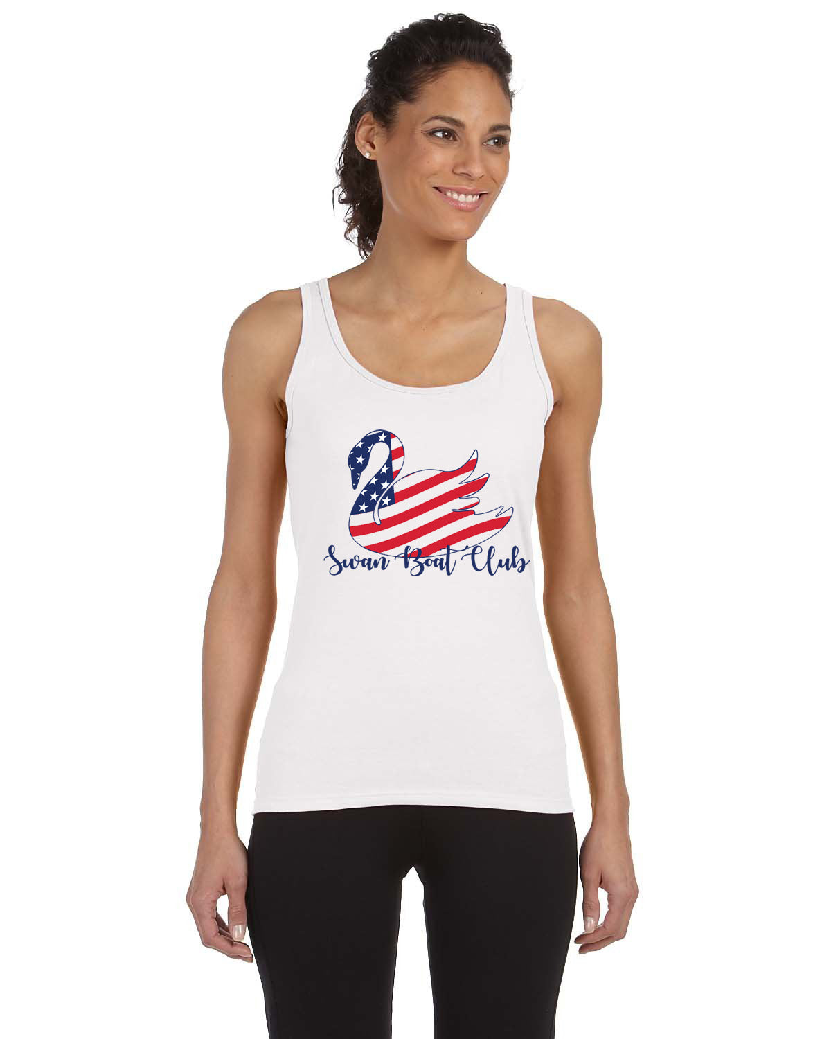 American Flag Swan Pick your Apparel