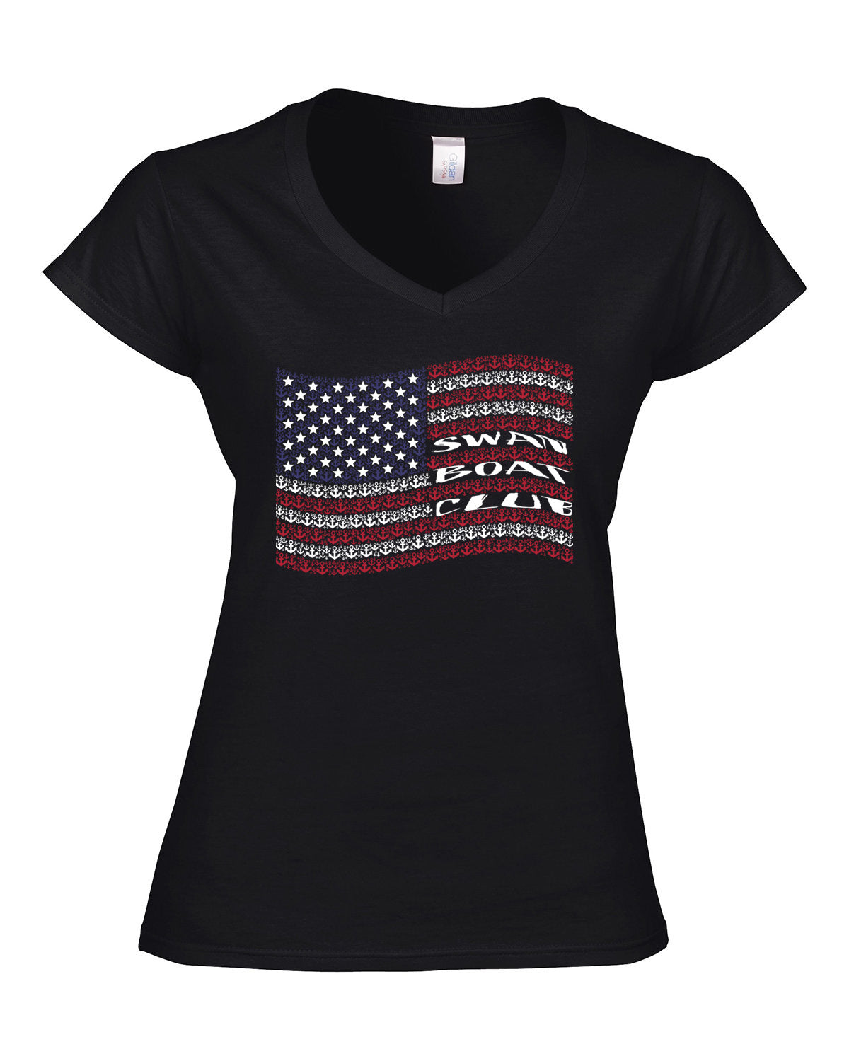 Swan Flying an American Flag Art - Pick your Style