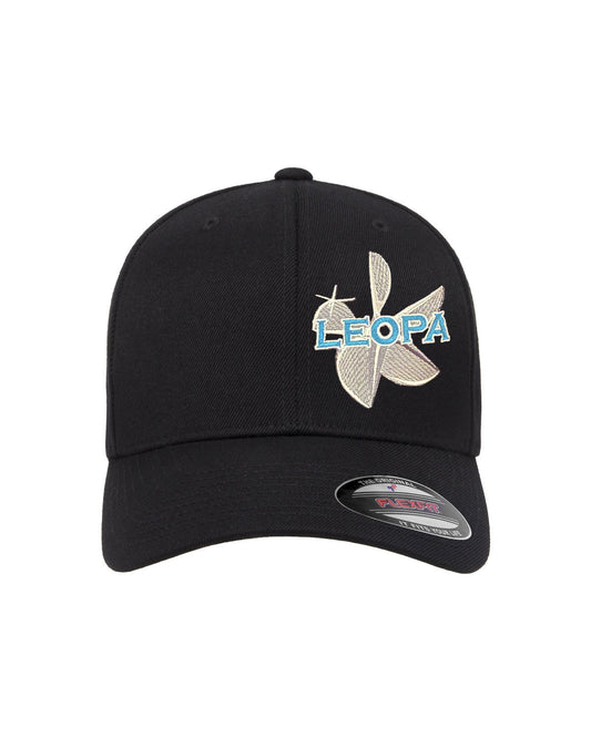 LEOPA Fitted Hats Black FlexFit